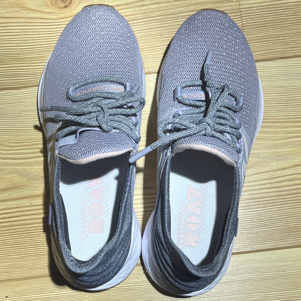 New Balance Charcoal and White Running Shoes - Picture 6 of 6